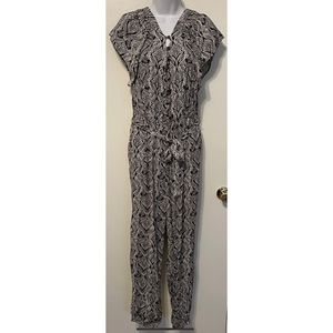 Anthropologie Satin Jumpsuit Size 8